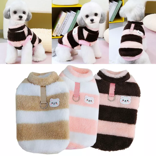 Gilet Per Cani Maglione Camicia In Pile Abbigliamento Invernale Cappotto -