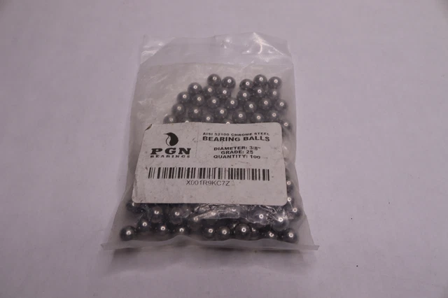 (100-Pk) PGN Precision Bearing Balls G25 Chrome Steel 3/8"