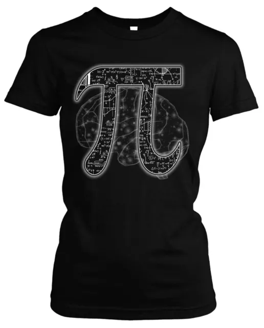 Pi Mathe Damen T-Shirt | Physiker Lehrerin Genie Nerd E=mc² Chemie Girlie