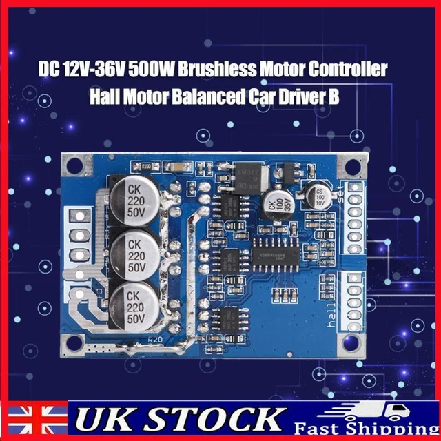 BRUSHLESS MOTOR CONTROLLER 500W No Hall Motor Balancing Car Driver ...