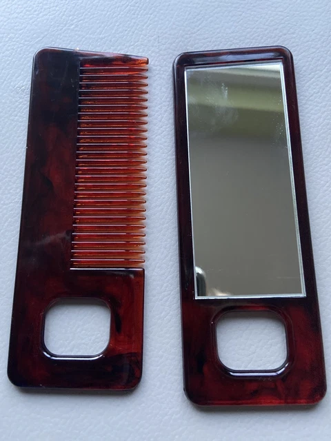 Echterhölter Herrenkamm Aus Acetat Handgefertigt – Mit Leder-Etui, 16 Cm, Feine & Grobe Zahnung