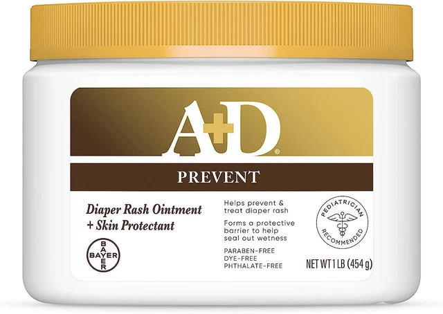 A+D Original Diaper Rash Ointment, Healing Skin Ointment 16 Ounce (Pack of 1)