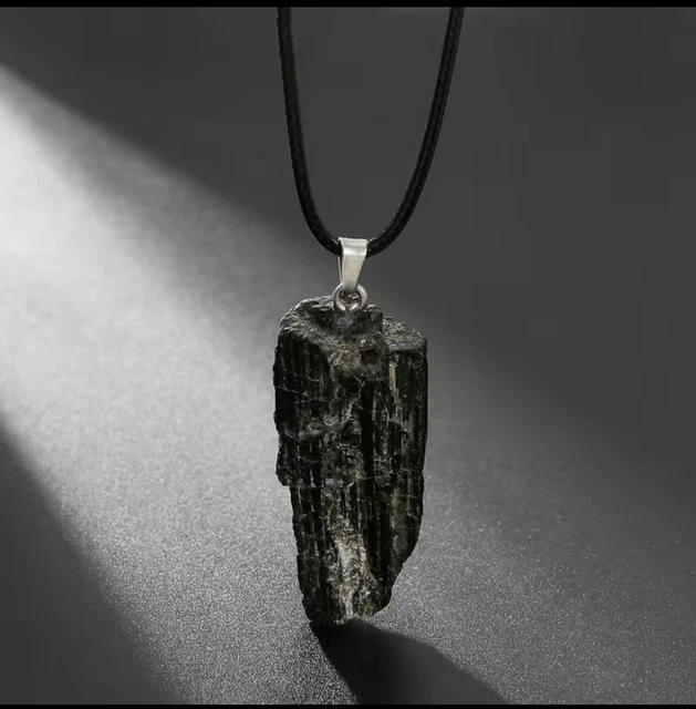 Crystal Gemstone Necklace Pendant Natural Chakra Stone Energy Healing Cord Chain 3