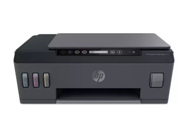 HP Smart Tank Plus 555 All-in-One Wireless Inkjet Printer w/ Ink - Black