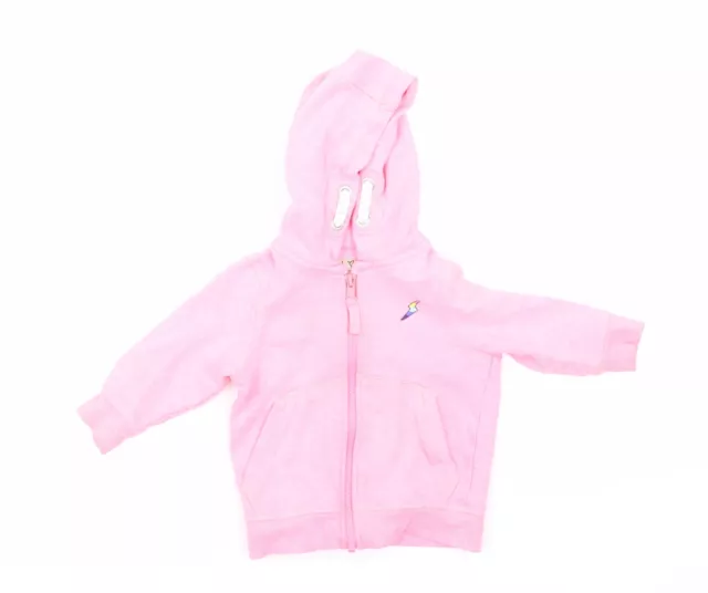 NEXT Girls Pink Jacket Size 9-12 Months Zip