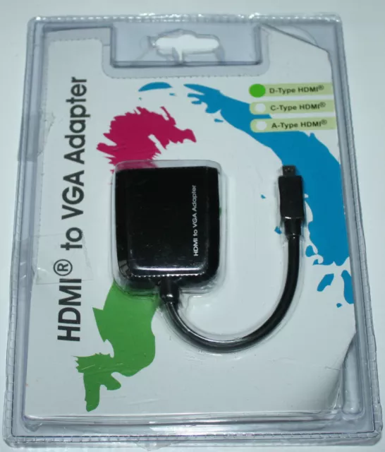 Adaptateur VGA Maplin Micro HDMI mâle vers femelle - N02NG