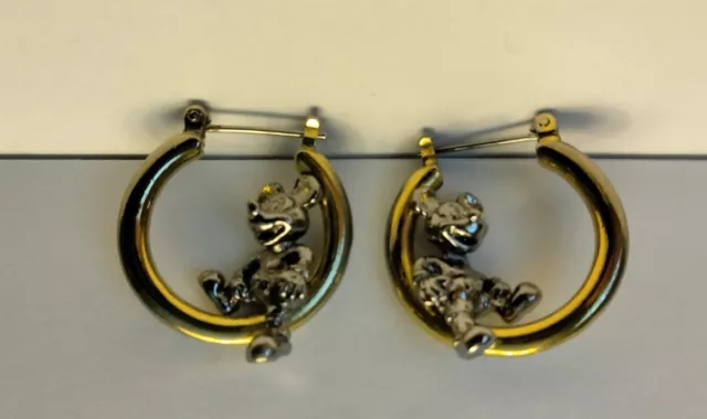 Vintage Disney Mickey Mouse Hoop Earrings