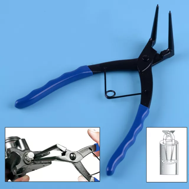 Bent Nose Internal Circlip Pliers 50 mm Hand Tool Bore Ring Snap Angled Tip