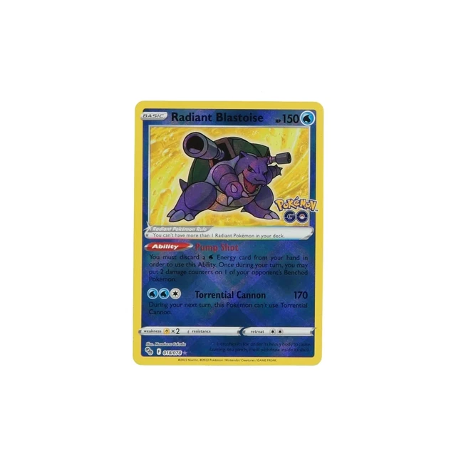 pokemon card bubble Amazon.com: Radiant Blastoise - 018/078 - Pokemon Go main image 1