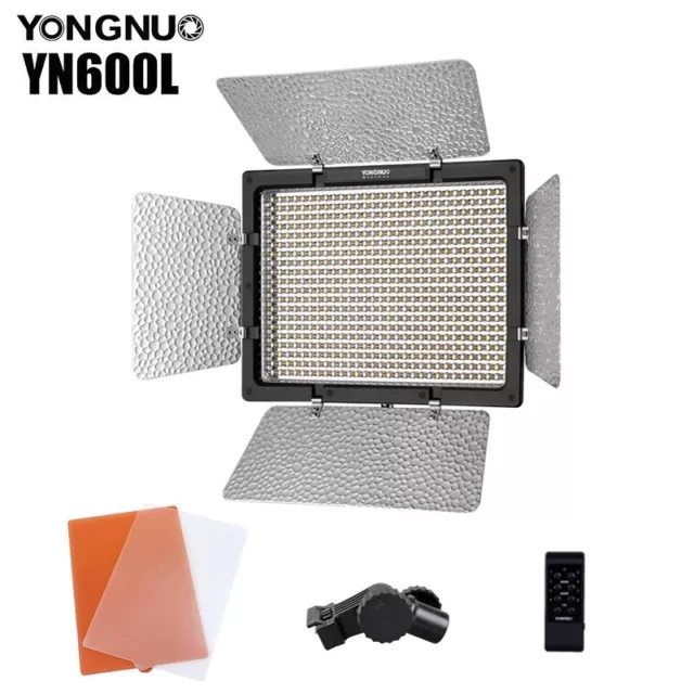 YONGNUO YN600L Photo Studio LED Panel Video Light 3200K-5500K Color Temperature