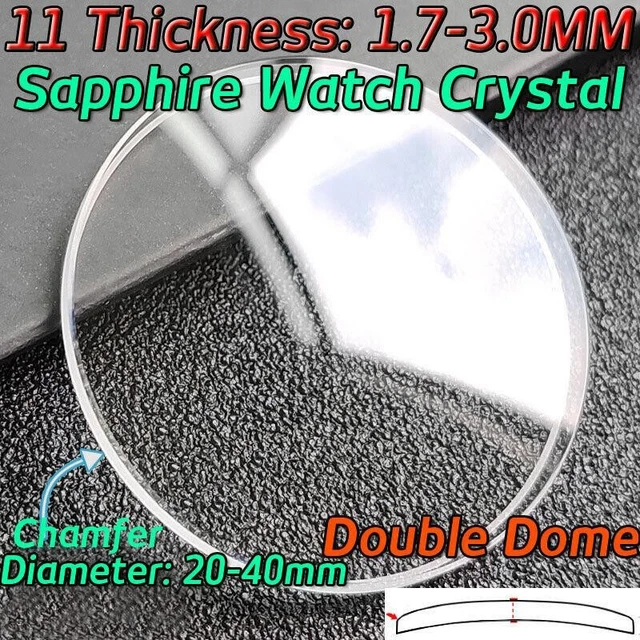 Verre De Montre Plexi (crystal) - Marque Robur - Diamètre 34.4 Mm - Pour Remplacement Et Réparation - Occasion