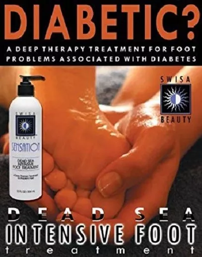 Swisa Beauty Dead Sea Intensive Foot Treatment Lotion - Athletes & Diabetic Foot