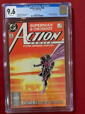 Action Comics #598 CGC 9.6 Key! 1st Team Checkmate DCU 1987 Superman DC Comics