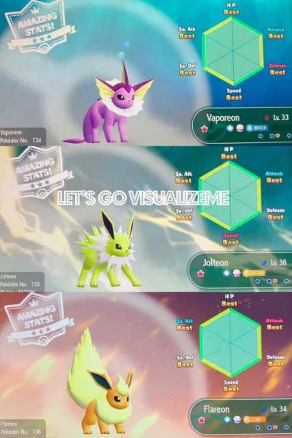 Pokemon Let's Go Pikachu & Eevee ✨ SHINY ✨6 IV MEGA Venusaur