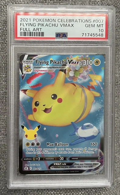 POKÉMON TCG FLYING Pikachu VMAX Celebrations 007/025 Holo Ultra Rare £0 POKÉMON TCG FLYING Pikachu VMAX Celebrations 007/025 Holo Ultra Rare £0
