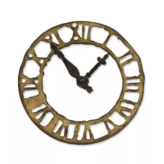 Sizzix Bigz Dies by Tim Holtz “Weathered Clock with Hands” #657190 Large Die