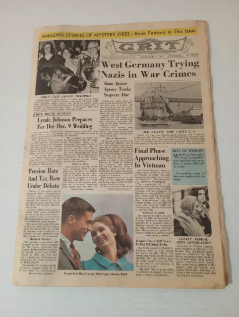 Grit Family Newspaper December 7 1967 West Germany Trying Nazis In War Crimes