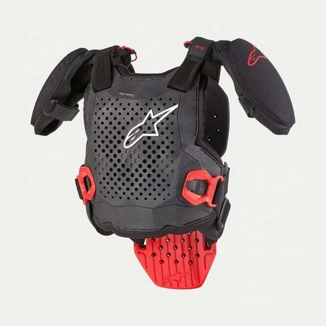 Alpinestars (MX24) Armatura giovanile, petto - A-5S V2 (nero/bianco/rosso)