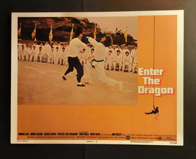 Bruce Lee 1973 Enter The Dragon Lobby Card