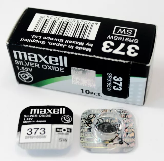 Pile pour montre 373 V373 SR916SW SR68 Maxell Made in Japan livraison gratuite