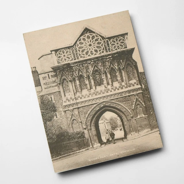 A3 PRINT - Vintage Norfolk - Ethelbert Gate, Norwich
