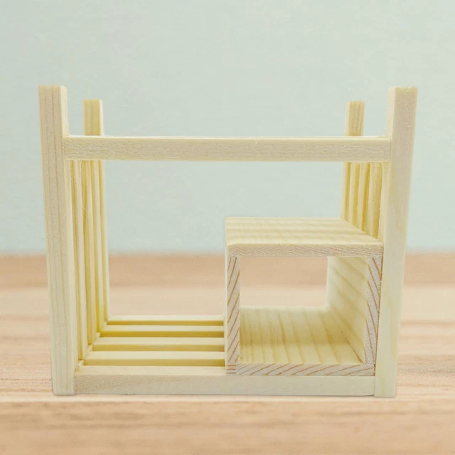 Étagère de Rangement en Bois pour Maison de Poupée, Bibliothèque D'affichage Miniature pour Salle à Manger de Poupée Étagère de Rangement en Bois pour Maison de Poupée, Bibliothèque D'affichage Miniature pour Salle à Manger de Poupée