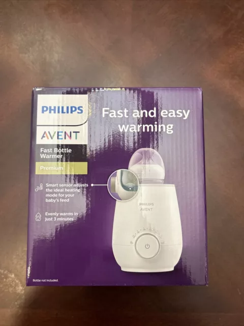 Sensor inteligente de control de temperatura calentador de botellas rápido y fácil Philips Avent