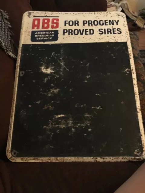 Vintage American Breeders Service (ABS)Sign/chalkboard