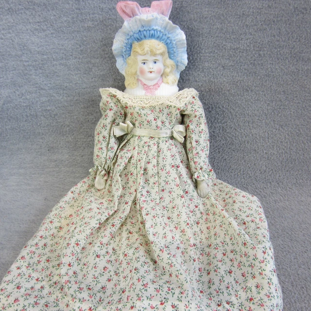 vintage hertwig Bonnet doll *＊ Antique German c.1885 11