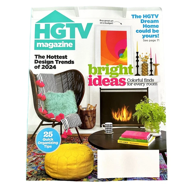 HGTV MAGAZINE JANUARY February 2024 Hottest Design Trends HGTV Dream