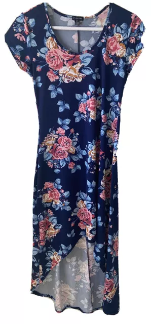 Floral Summer Dress By Magazine.  Long Floral Size S Shorter In The Front
