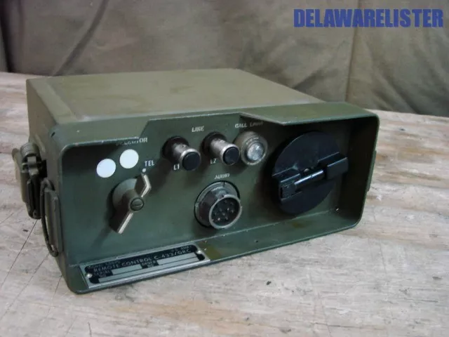 *US Army Military Radio Phone Telepnone Remote Control Group C-433/GRC C433 NOS