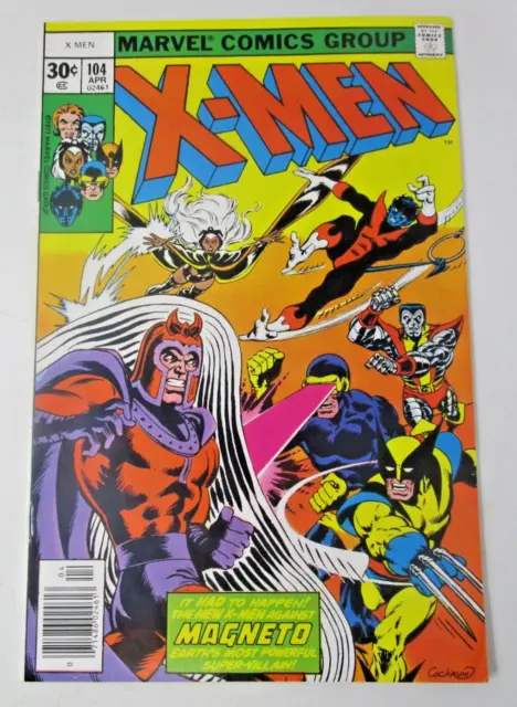 X-Men #104 1977 [VF+] 1st Cameo App Starjammers High Grade Marvel Key Issue