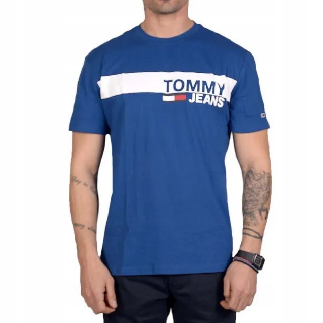 NWT Tommy Hilfiger Jeans Essential T-Shirt Blue DM0DM06089