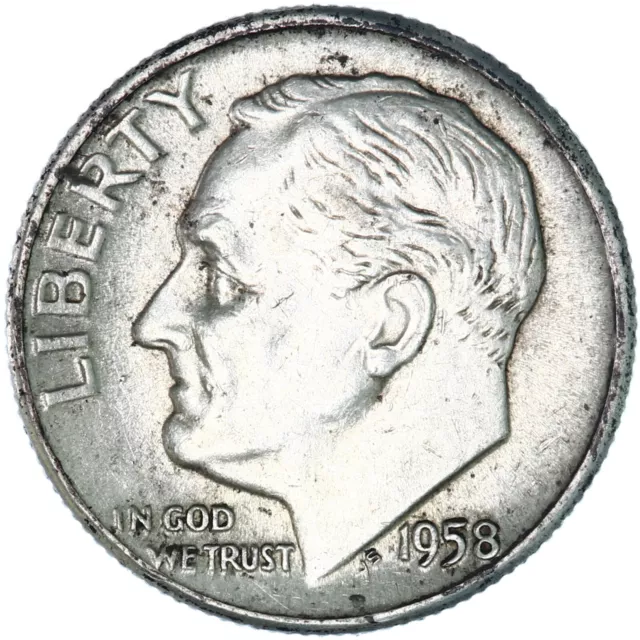 1958 (P) Roosevelt Dime 90% Silver Extra Fine XF