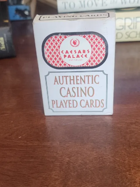 Authentic Casino Played Cards - See Pics! Cesar's Palace Sealed VINTAGE