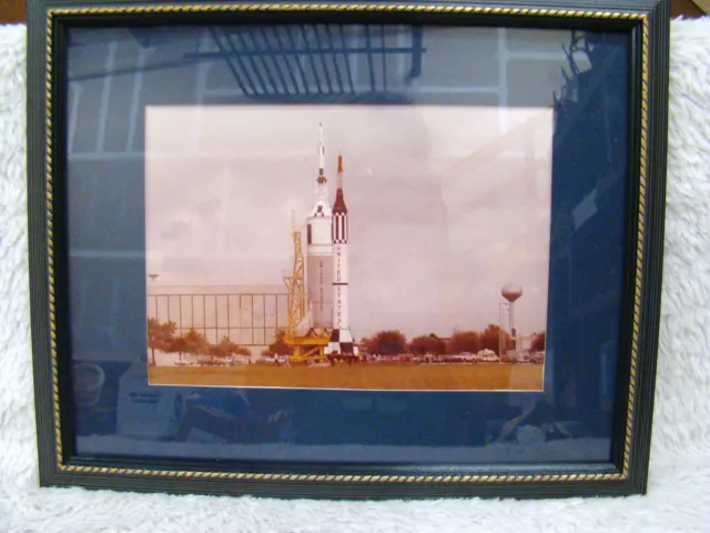 Matted and Framed Photo of NASA U.S. Rocket, CollectibleWall Decor
