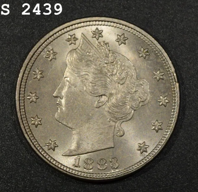 1883 "No Cents" Liberty Head Nickel "GEM BU" *Free S/H After 1st Item*