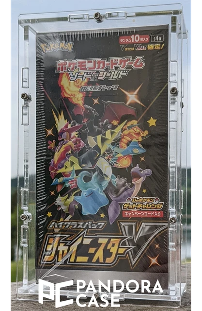 Clear acrylic case - Pokemon Japanese boxes - 10-20 booster CP6 s8a s12a -UV RES