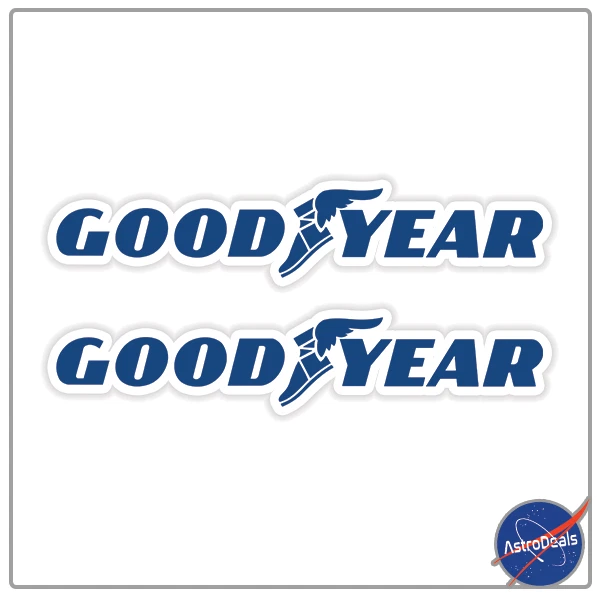 GOODYEAR RACING cut self adhesive vinyl decal , sticker