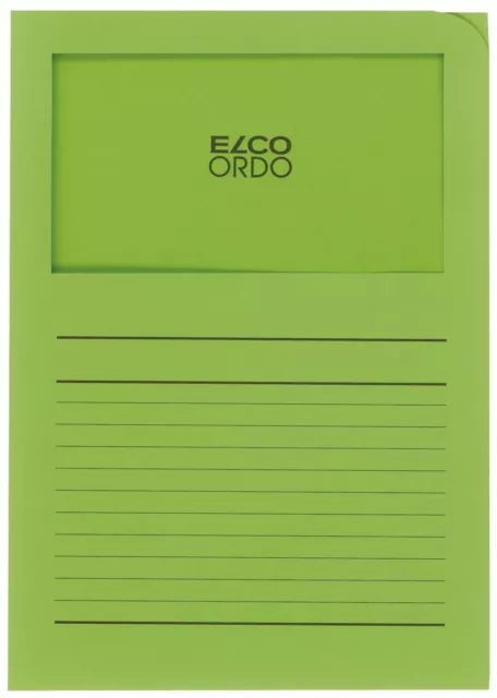 Elco 29489.62 Sichtmappen Ordo classico - mit Sichtfenster und Linien, intensiv