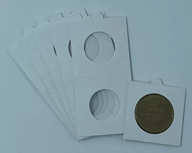 Top : 100 Etuis Pour Monnaie Autocollants Hartberger Hb Diametre 35 Mm