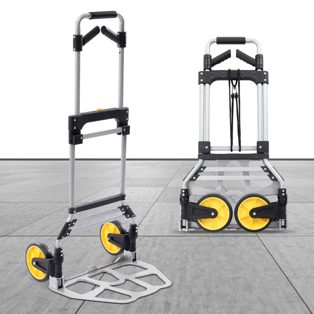 Folding Hand Truck Luggage Trolley Cart Heavy Lifting 120kg/264Lbs New  US