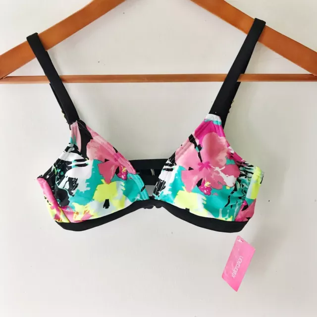 NWT xhilaration Womens Bikini Top Size S Floral Strappy