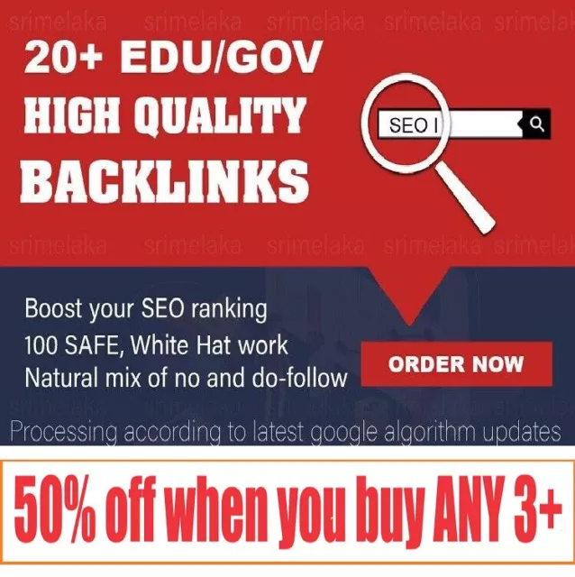 20+ EDU GOV High Quality Profile Backlinks