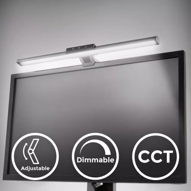 LED Monitor Lampe Light Bar USB Laptop Bildschirm-Leuchte Licht dimmbar schwarz 2