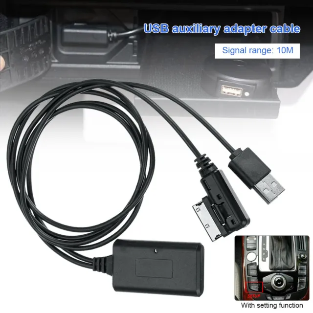 Wireless bluetooth Music Interface AUX Audio Cable Adapter For Audi Q7 A5 A6 A8
