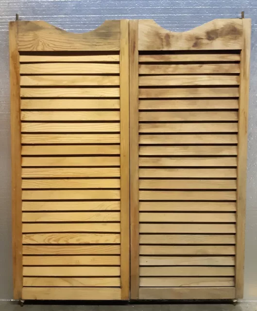 3 avail Pair 30"x36" Vintage Antique Old Wood Wooden Cabinet Pantry Saloon Door