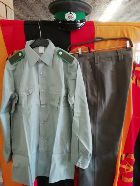 Ddr Nva Grenztruppen Uniform Schirmmütze Hemd Hose !!!