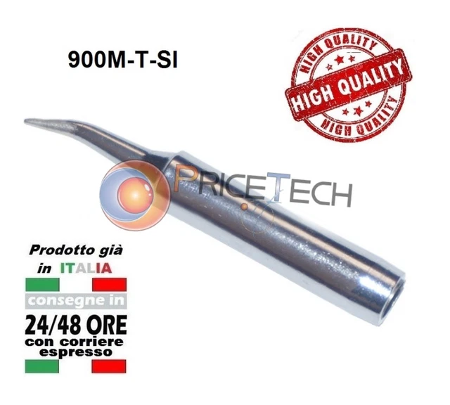 Set 10 Punte Di Ferro Per Saldatura 900M-T In Rame – Per Stazioni 936/937/938/969/8586/852D + Manicotto - 3